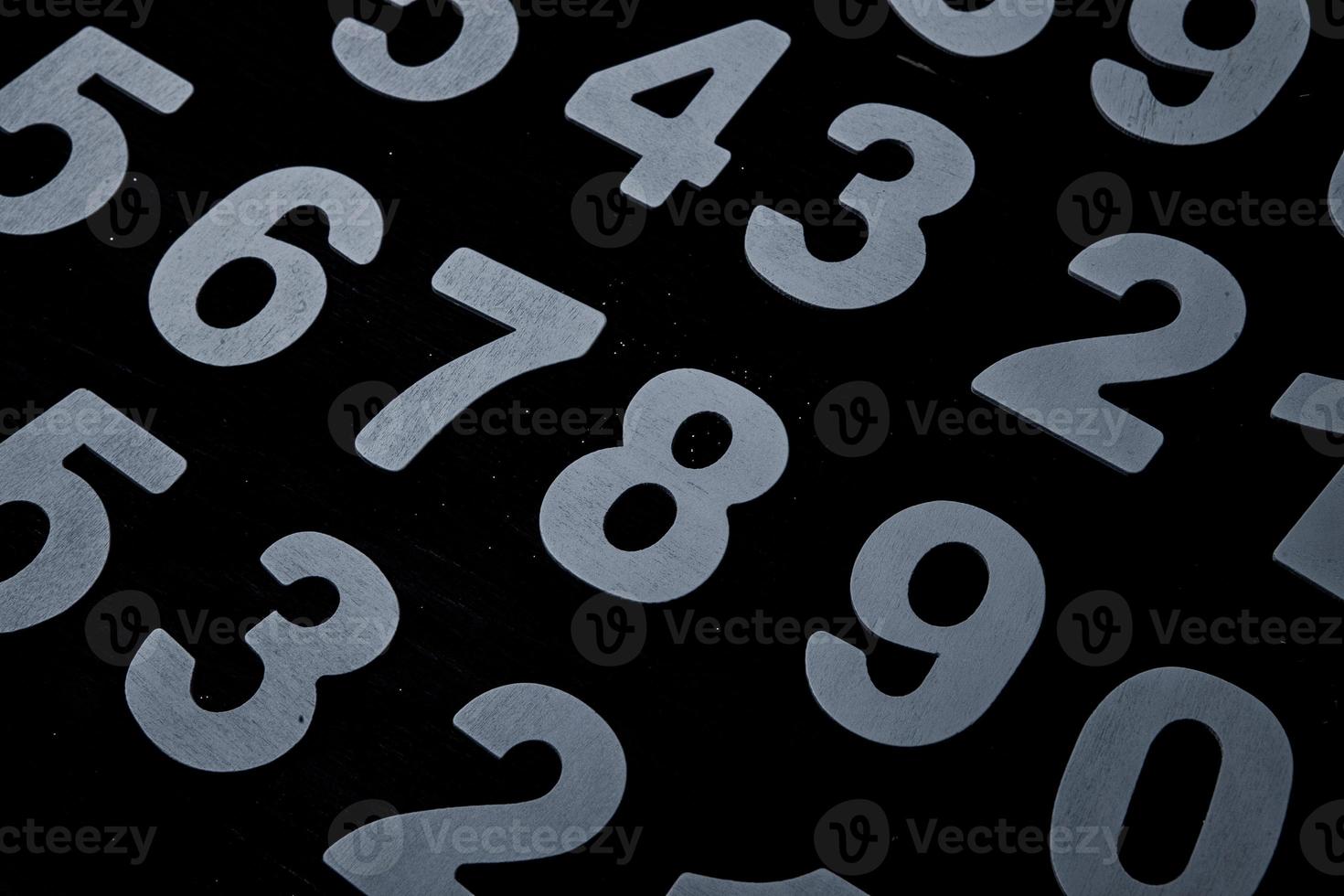 Background of numbers. from zero to nine. Numbers texture. Finance data concept. Matematic. Seamless pattern with numbers. financial crisis concept. Business success. photo