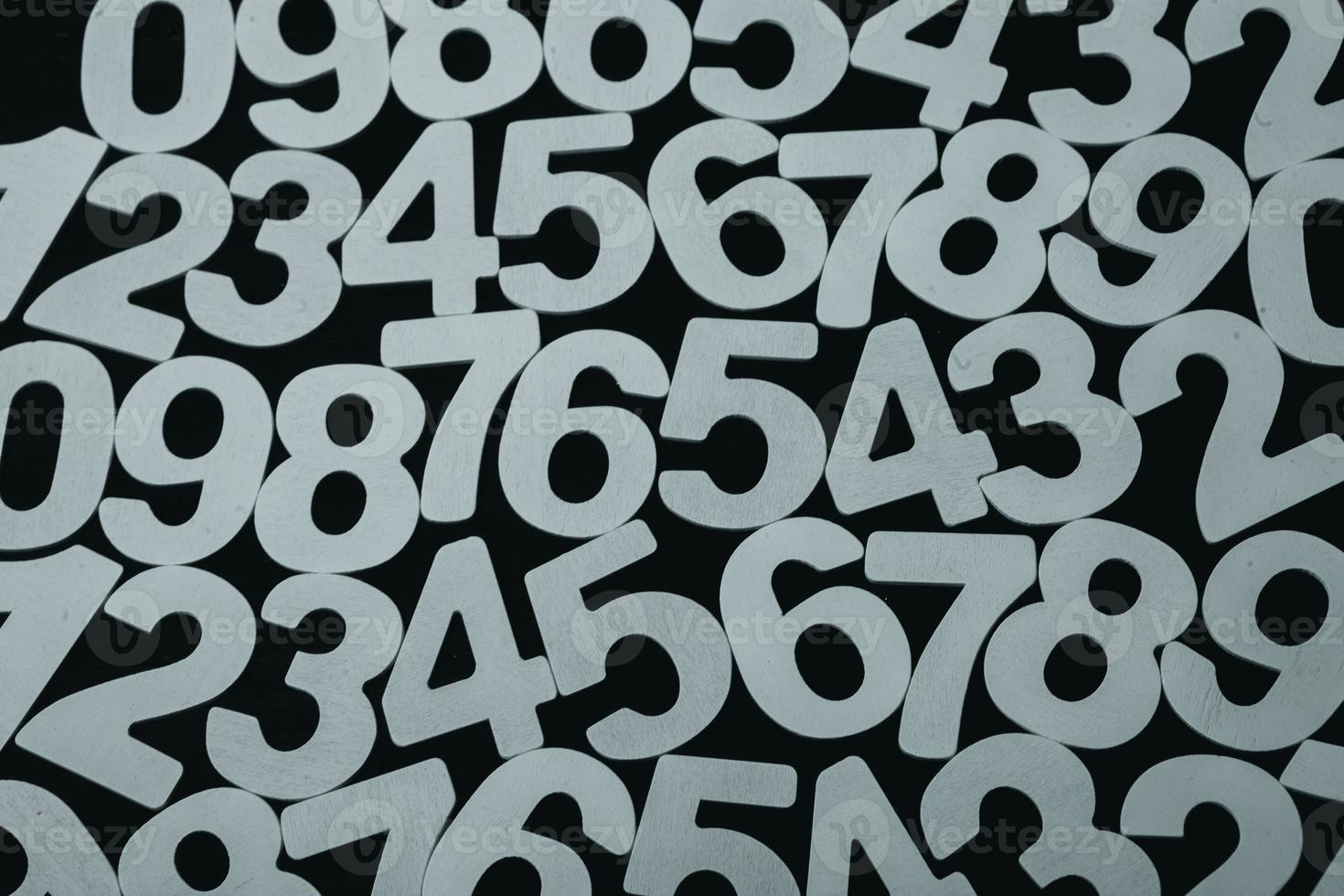 Background of numbers. from zero to nine. Numbers texture. Finance data concept. Matematic. Seamless pattern with numbers. financial crisis concept. Business success. photo