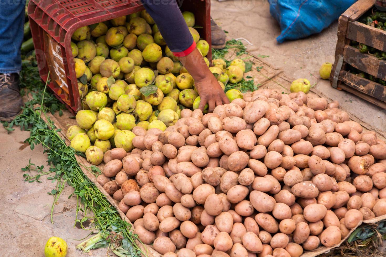 comida callejera en las calles de marruecos foto