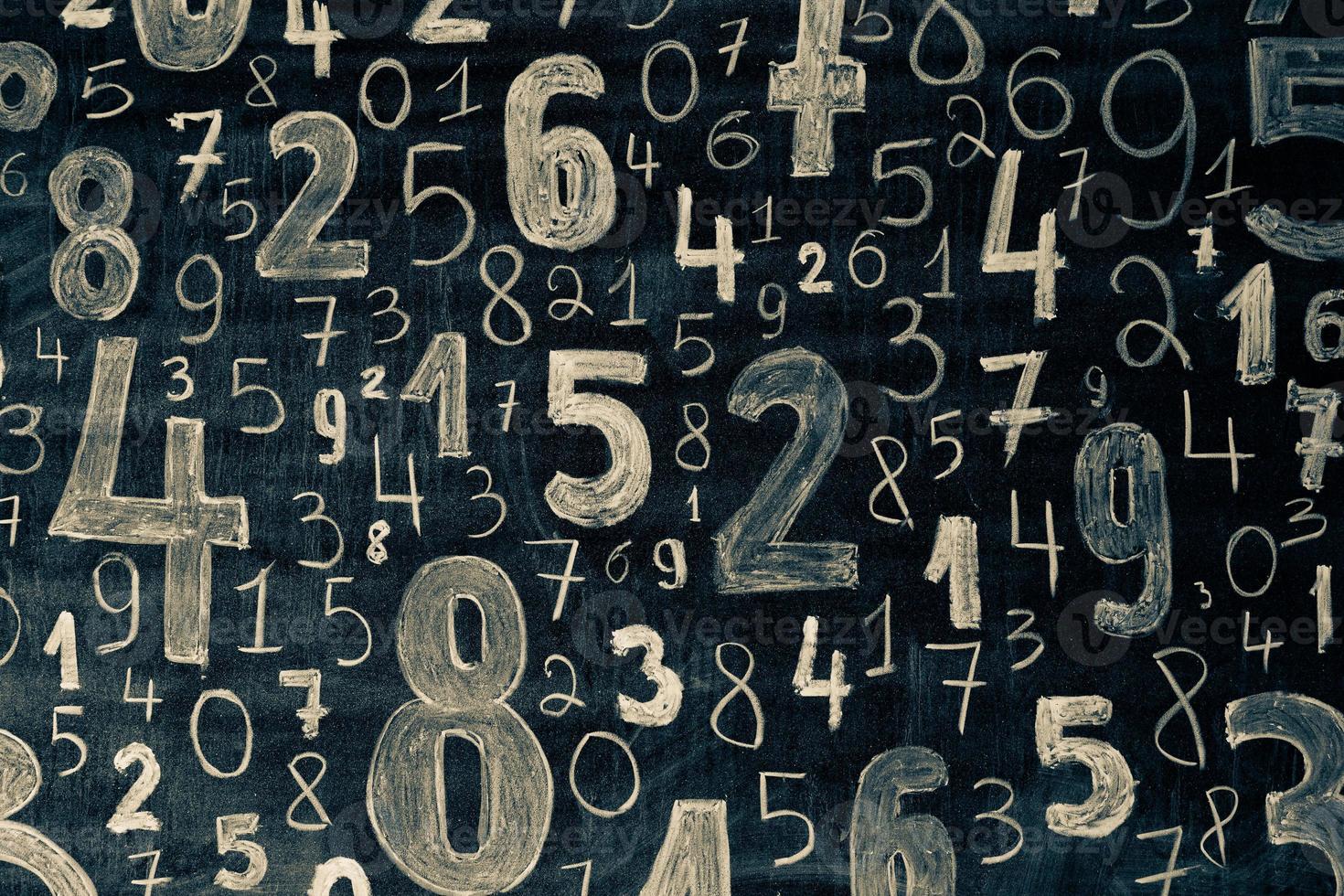 Background of numbers. from zero to nine. Numbers texture. Finance data concept. Mathematic. Seamless pattern with numbers. financial crisis concept. Business success. photo