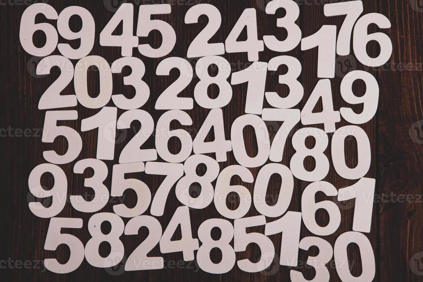 Background of numbers. from zero to nine. Numbers texture. Finance data concept. Mathematic. Seamless pattern with numbers. financial crisis concept. Business success. photo