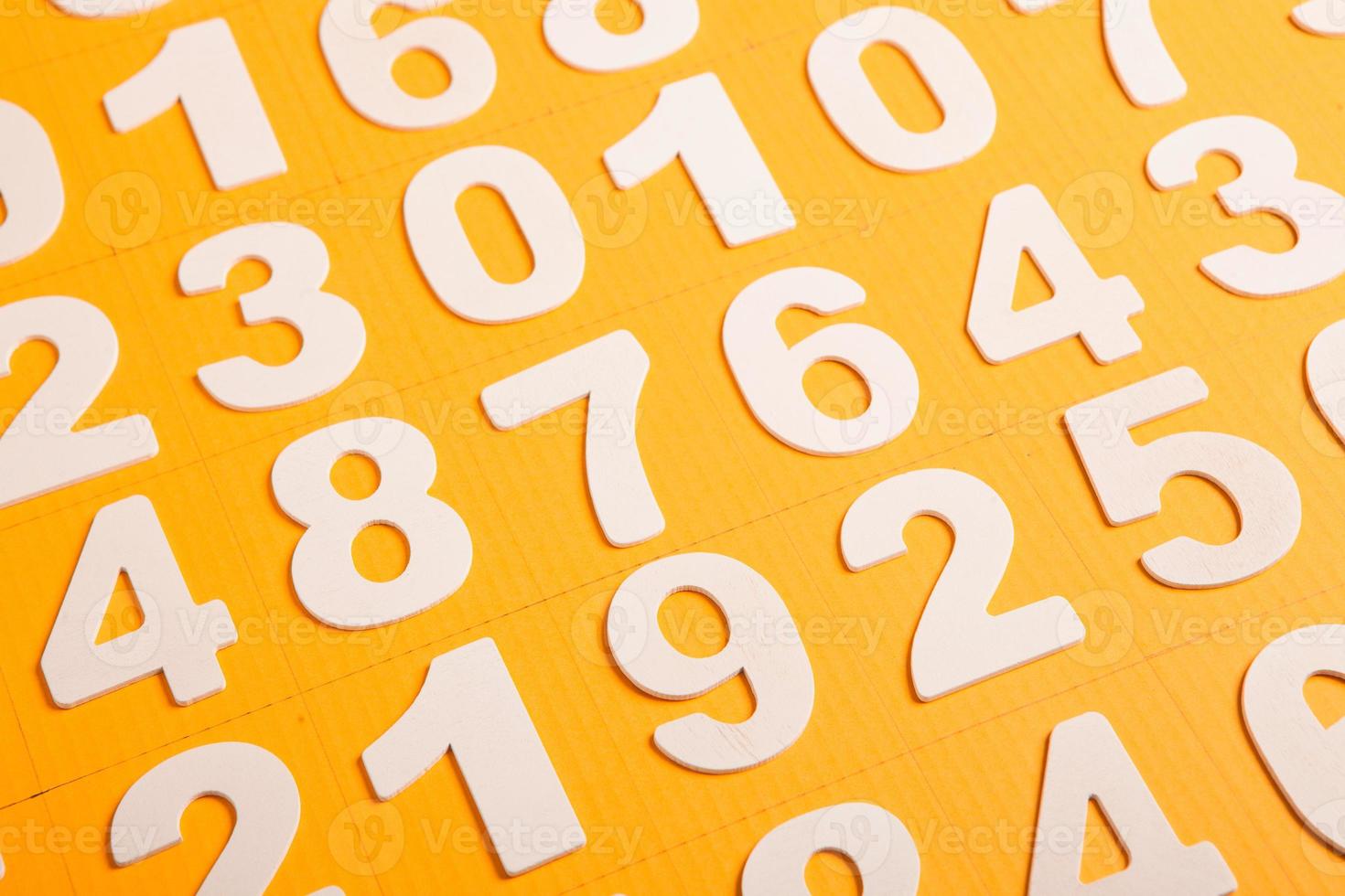 Background of numbers. from zero to nine. Numbers texture. Finance data concept. Mathematic. Seamless pattern with numbers. financial crisis concept. Business success. photo