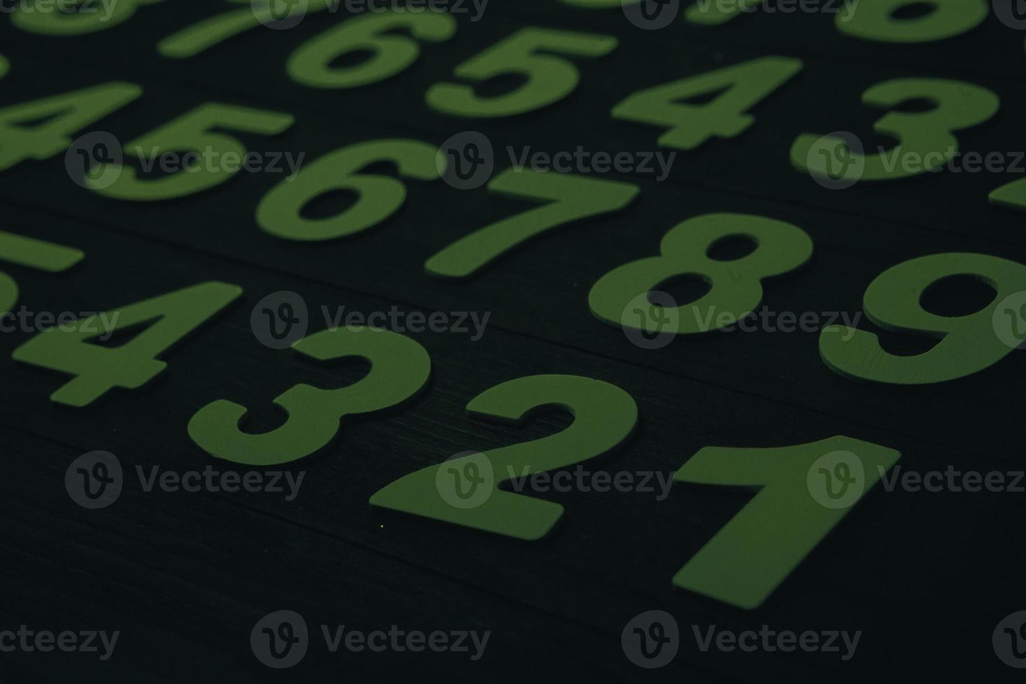 Background of numbers. from zero to nine. Numbers texture. Finance data concept. Matematic. Seamless pattern with numbers. financial crisis concept. Business success. photo