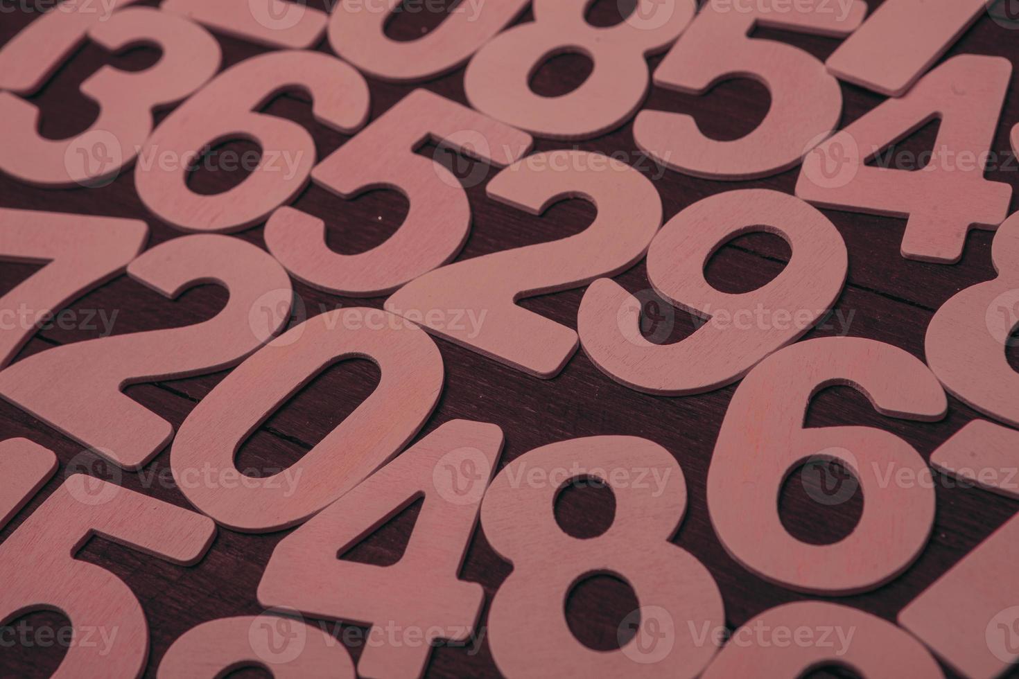 Background of numbers. from zero to nine. Numbers texture. Finance data concept. Matematic. Seamless pattern with numbers. financial crisis concept. Business success. photo