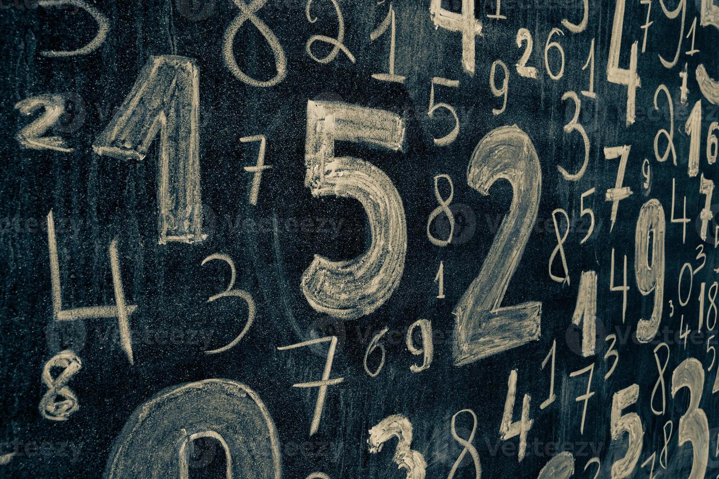 Background of numbers. from zero to nine. Numbers texture. Finance data concept. Mathematic. Seamless pattern with numbers. financial crisis concept. Business success. photo