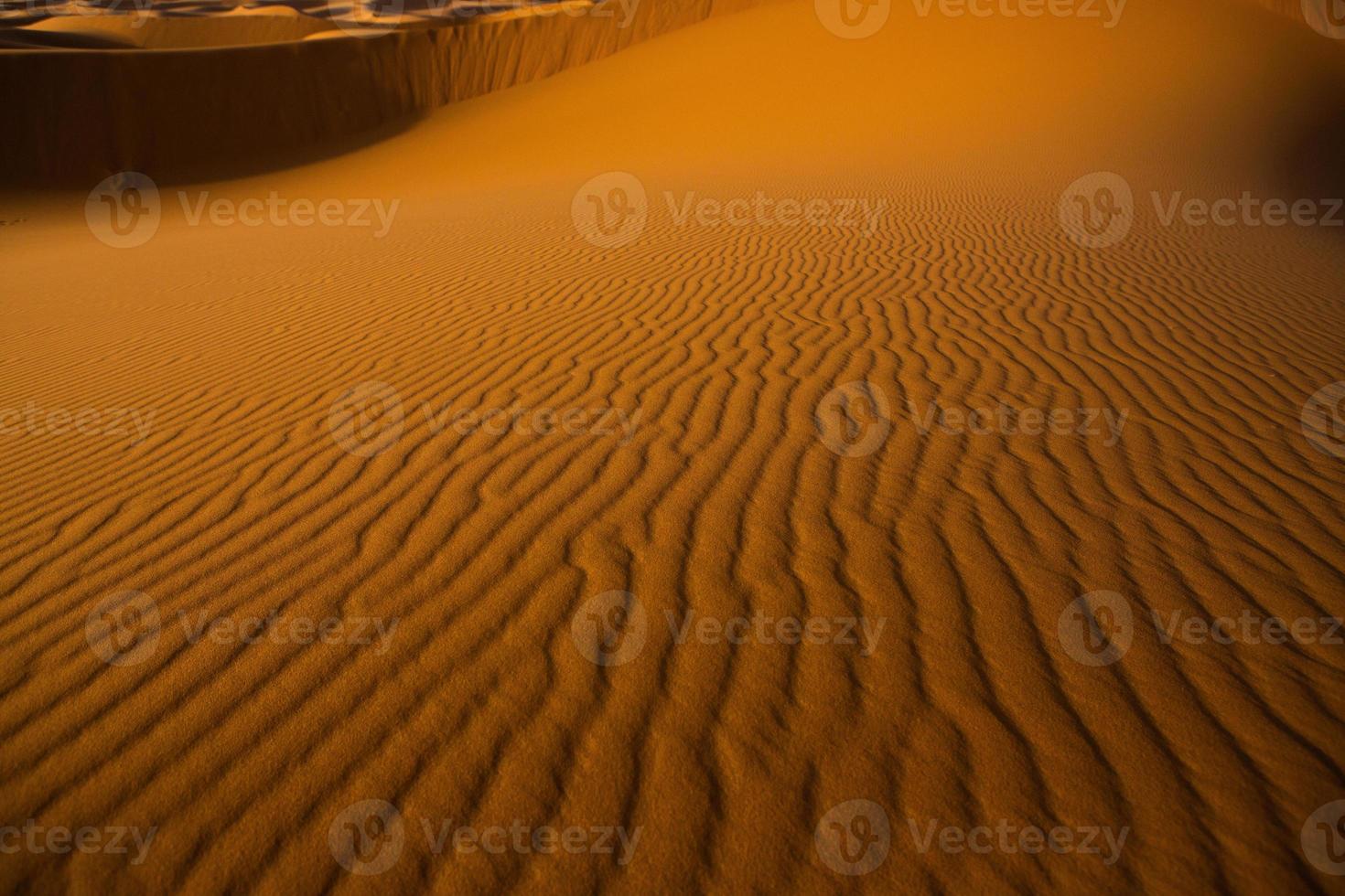 Beautiful sand dunes in the Sahara Desert in Morocco. Landscape in Africa in desert. photo