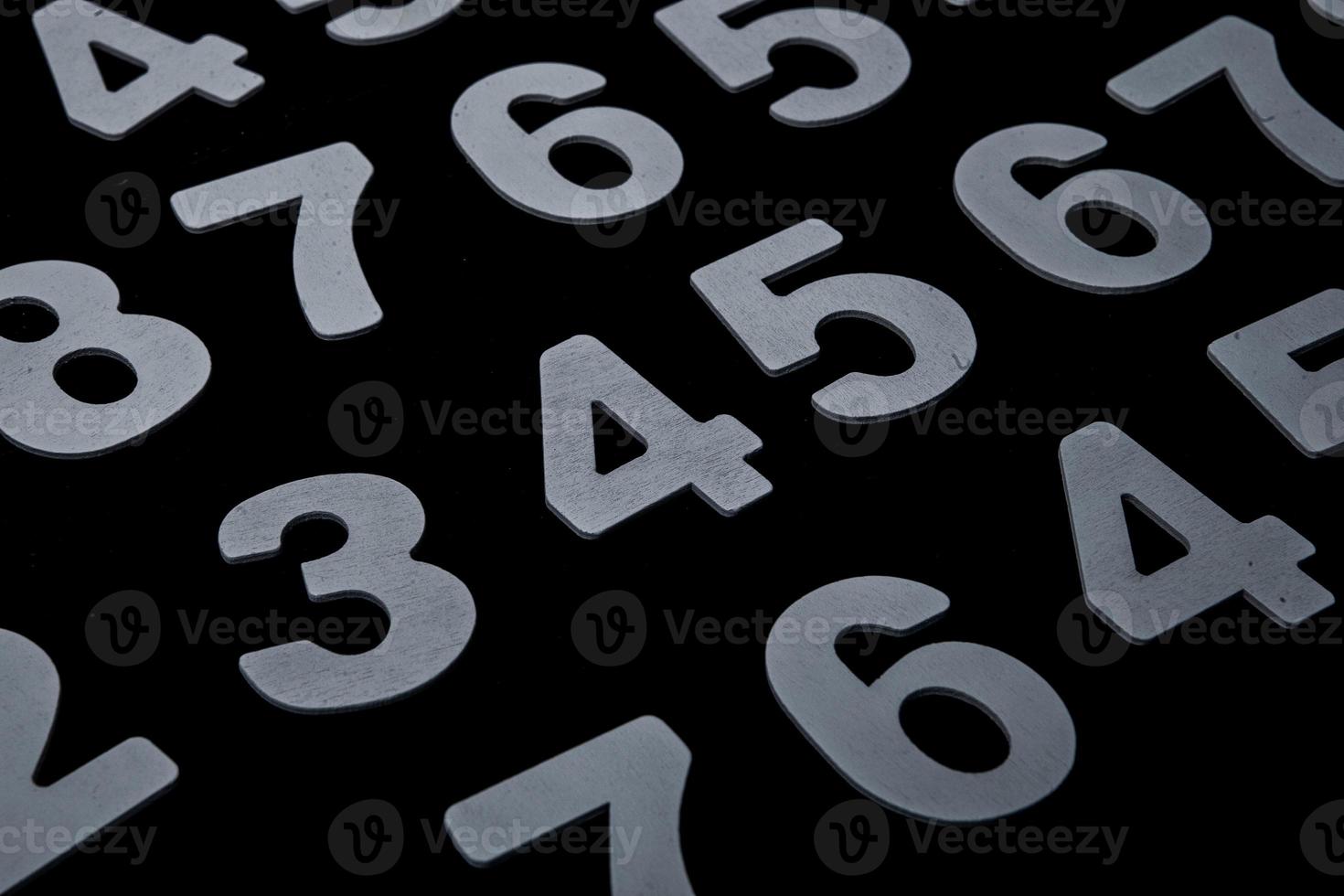Background of numbers. from zero to nine. Numbers texture. Finance data concept. Matematic. Seamless pattern with numbers. financial crisis concept. Business success. photo