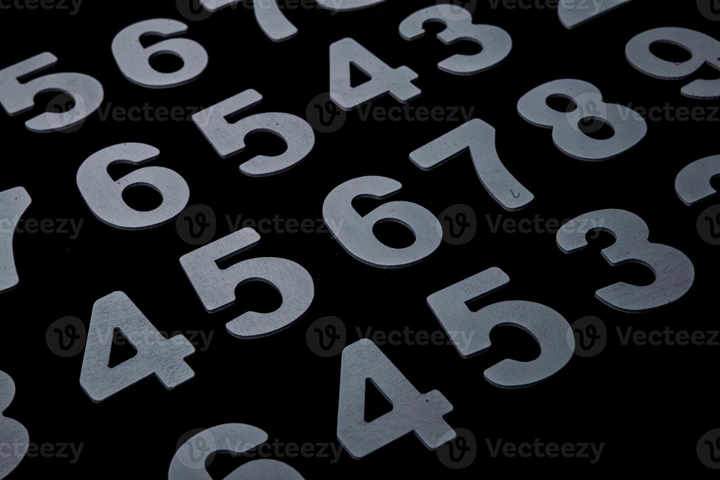 Background of numbers. from zero to nine. Numbers texture. Finance data concept. Matematic. Seamless pattern with numbers. financial crisis concept. Business success. photo