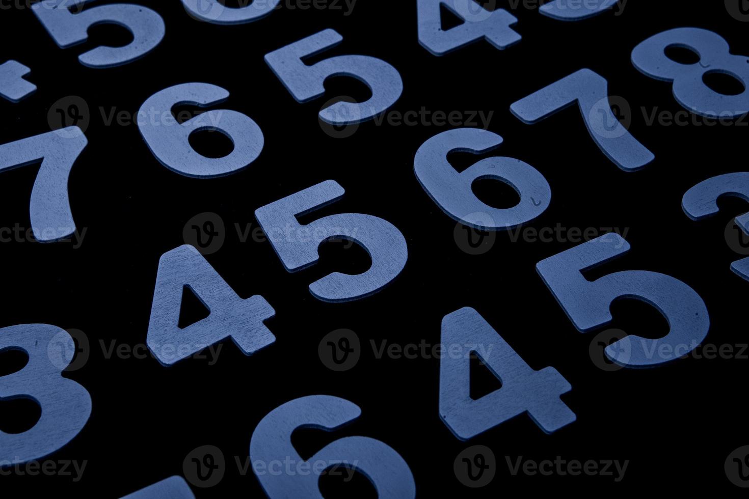 Background of numbers. from zero to nine. Numbers texture. Finance data concept. Matematic. Seamless pattern with numbers. financial crisis concept. Business success. photo