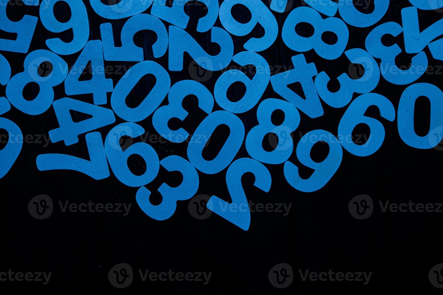 Background of numbers. from zero to nine. Numbers texture. Finance data concept. Matematic. Seamless pattern with numbers. financial crisis concept. Business success. photo