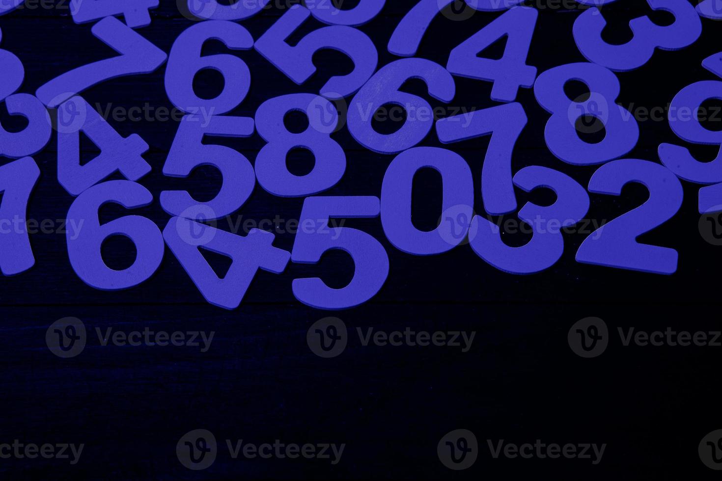 Background of numbers. from zero to nine. Numbers texture. Finance data concept. Matematic. Seamless pattern with numbers. financial crisis concept. Business success. photo