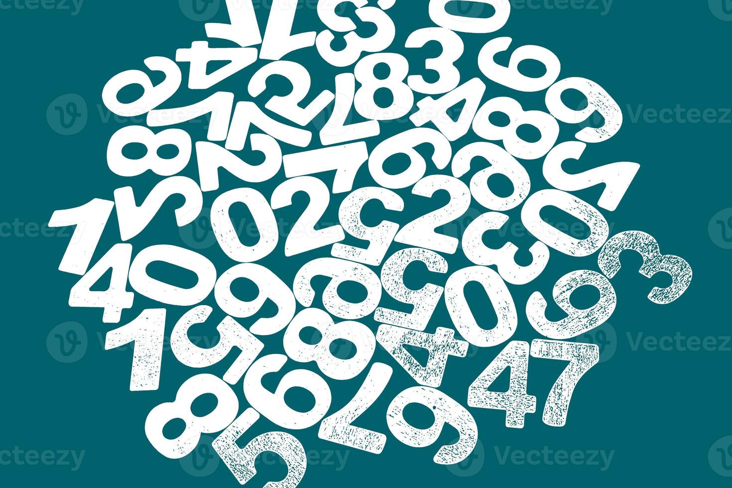 Background of numbers. from zero to nine. Numbers texture. Finance data concept. Matematic. Seamless pattern with numbers. financial crisis concept. Business success. photo