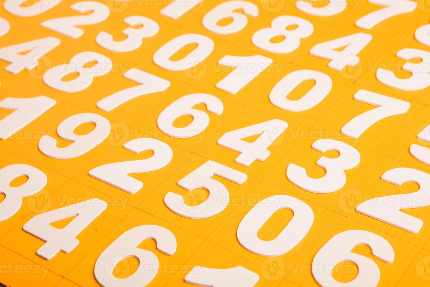 Background of numbers. from zero to nine. Numbers texture. Finance data concept. Mathematic. Seamless pattern with numbers. financial crisis concept. Business success. photo