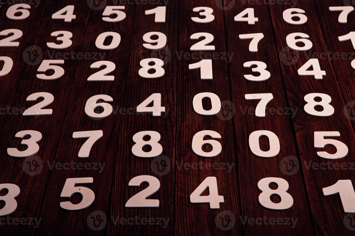 Background of numbers. from zero to nine. Numbers texture. Finance data concept. Mathematic. Seamless pattern with numbers. financial crisis concept. Business success. photo