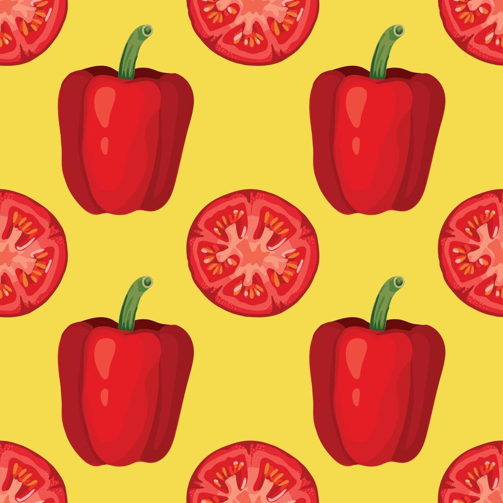 art hand draw vegetable seamless pattern design vector