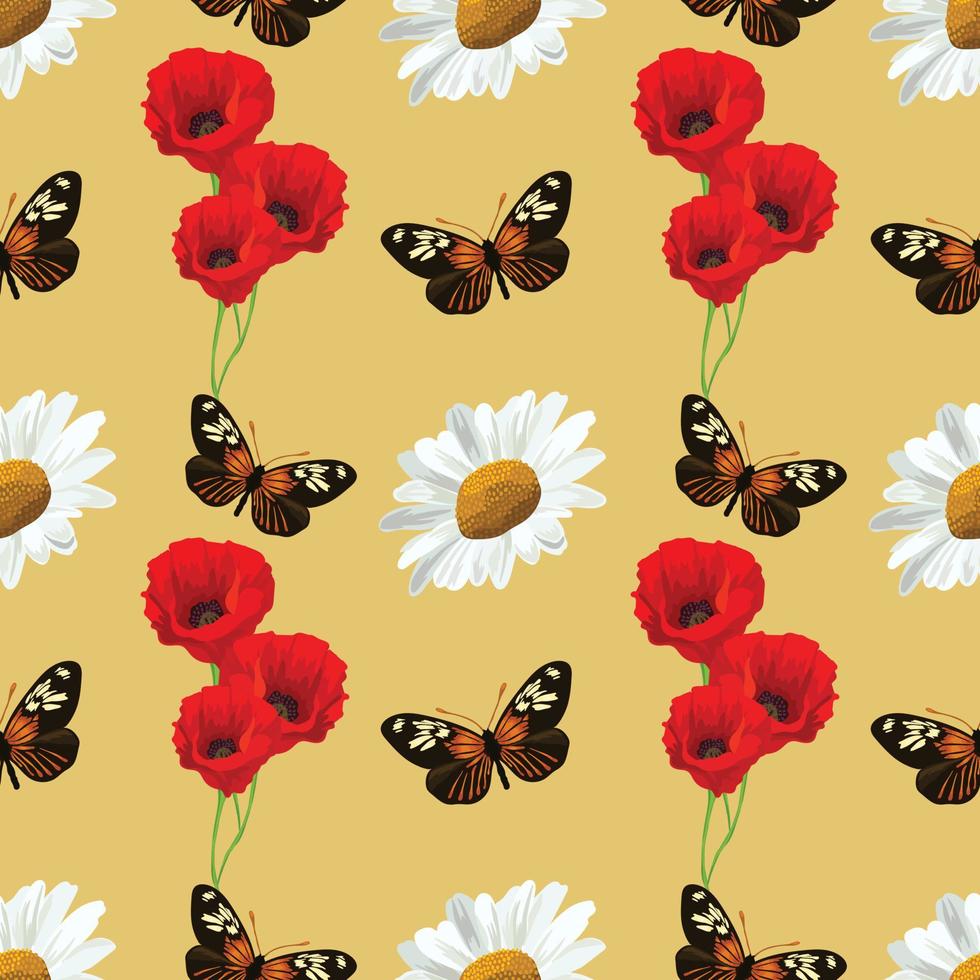 Vector Fashion Butterflies Wallpaper For Child Children Butterfly Seamless  Pattern Beautiful Colorful Butterflies On A Brown Yellow And White  Background Royalty Free SVG Cliparts Vectors And Stock Illustration  Image 126461647