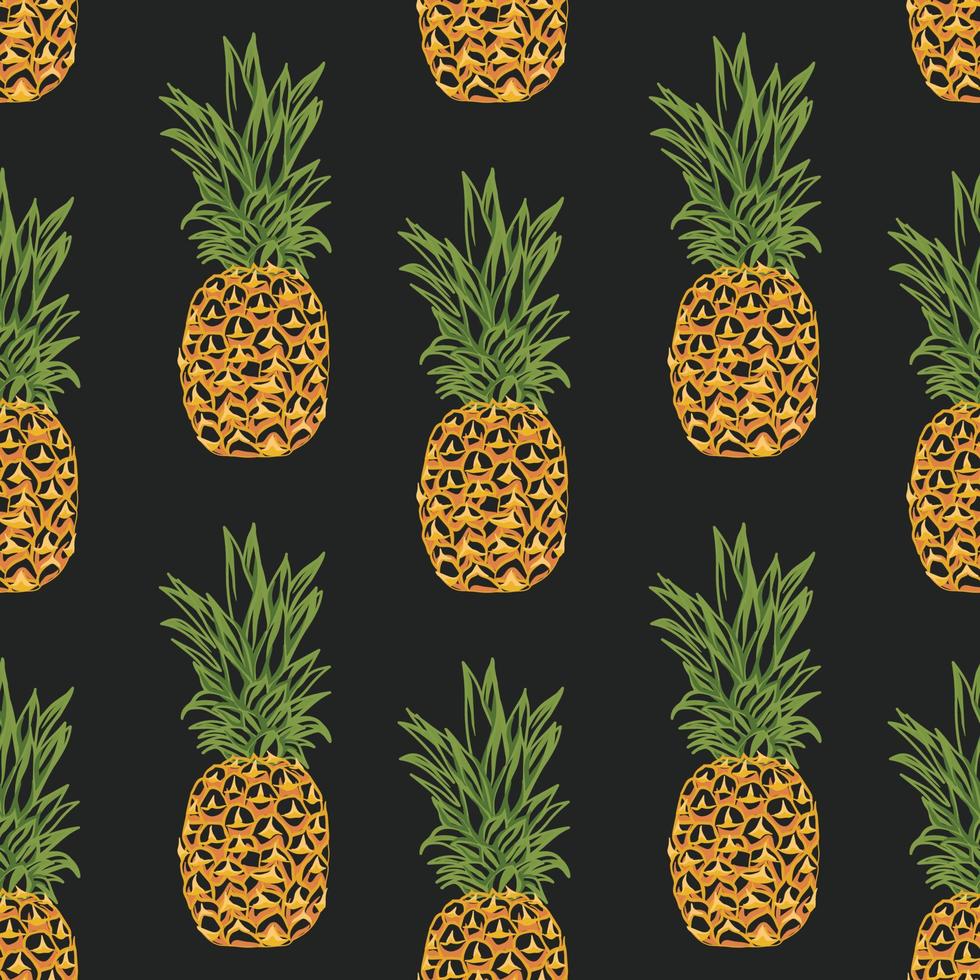 hand draw vegetable pattern wallpaper vector