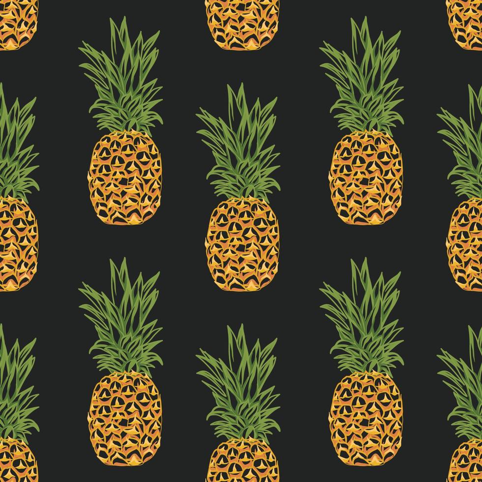 hand draw vegetable pattern wallpaper vector