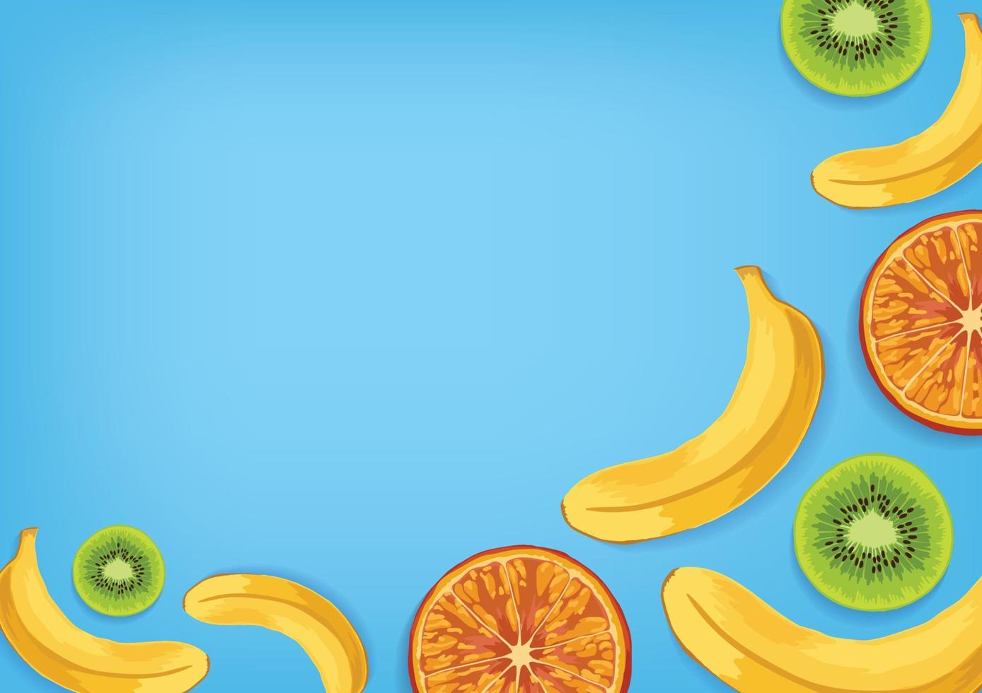 colorful fresh fruit and vegetable background vector