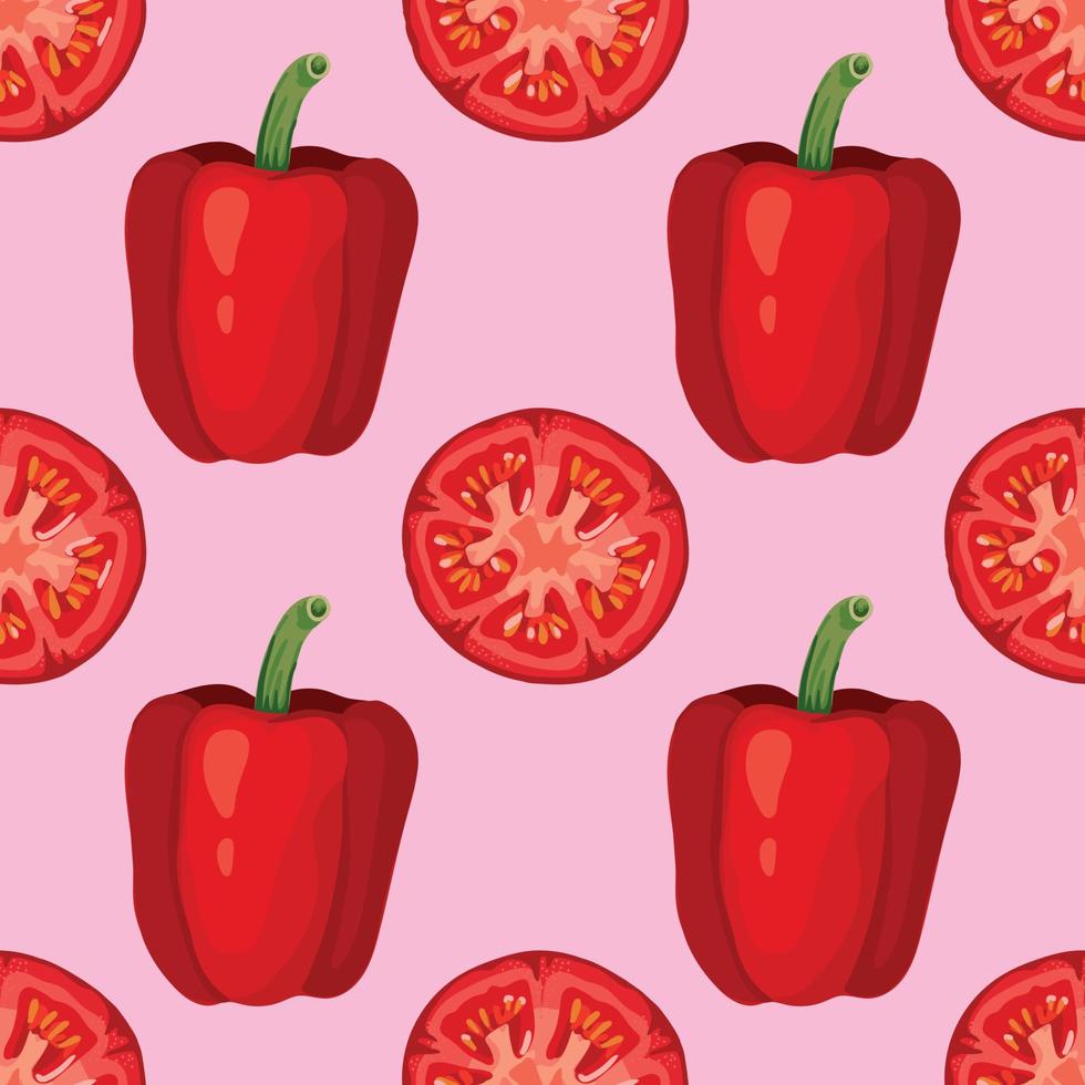 hand draw vegetable wallpaper seamless pattern design vector