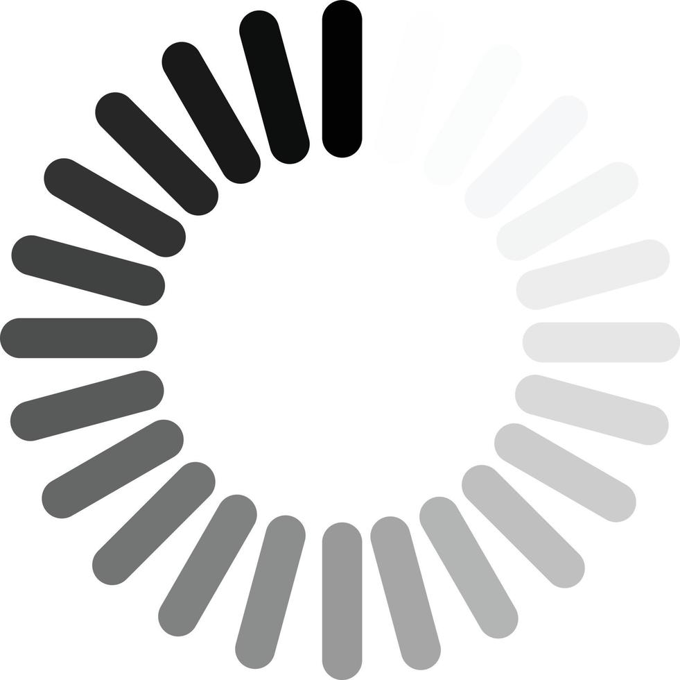 Progress Indication. Flat Style Loading Wheel Icon. Buffering Icon vector