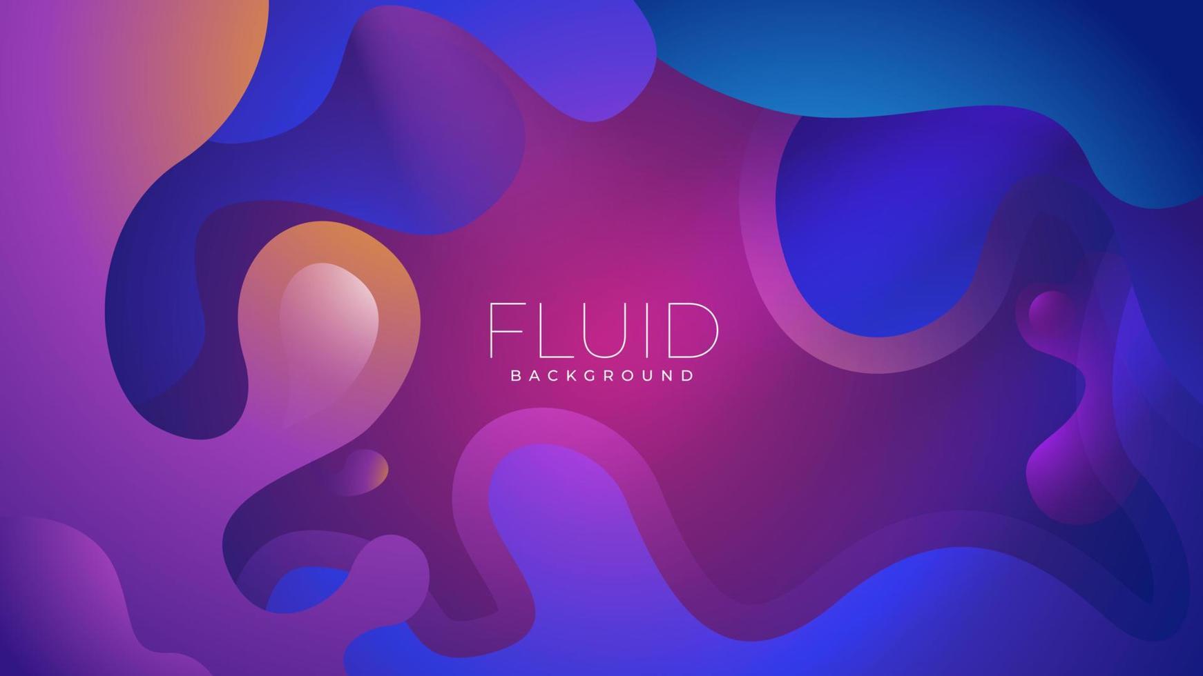Abstract geometric background with colorful liquid shapes vector