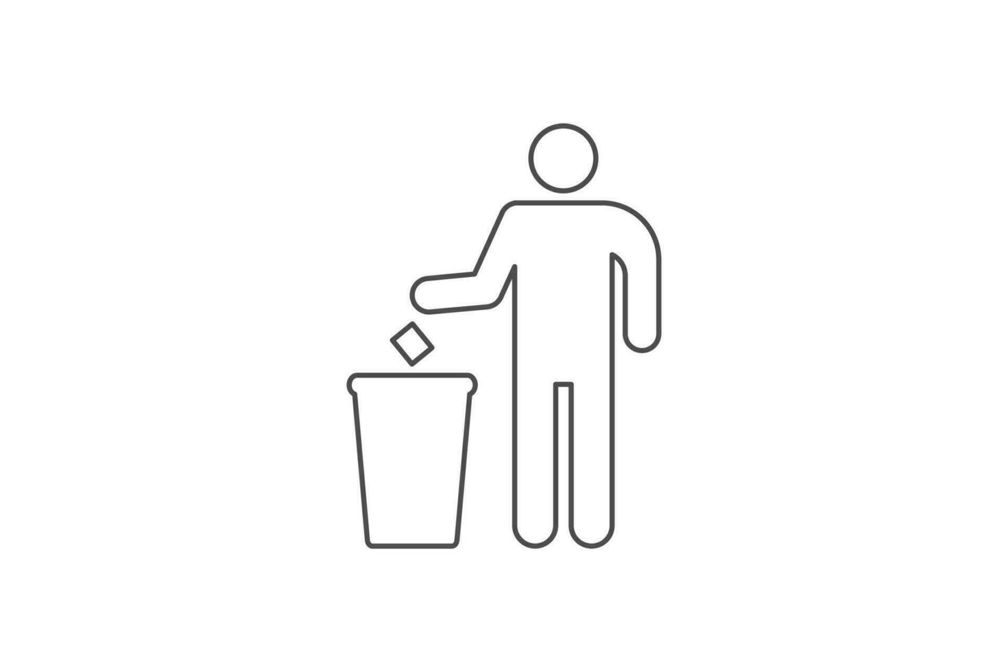 Trash can icon vector