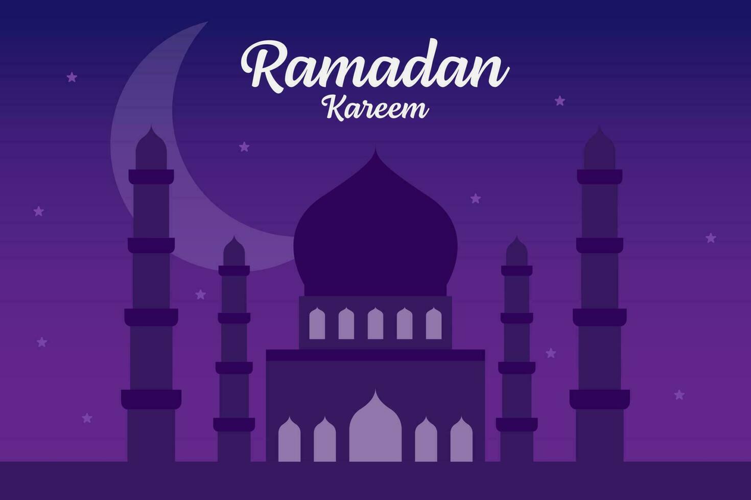 ilustración de diseño de vector de ramadán kareem