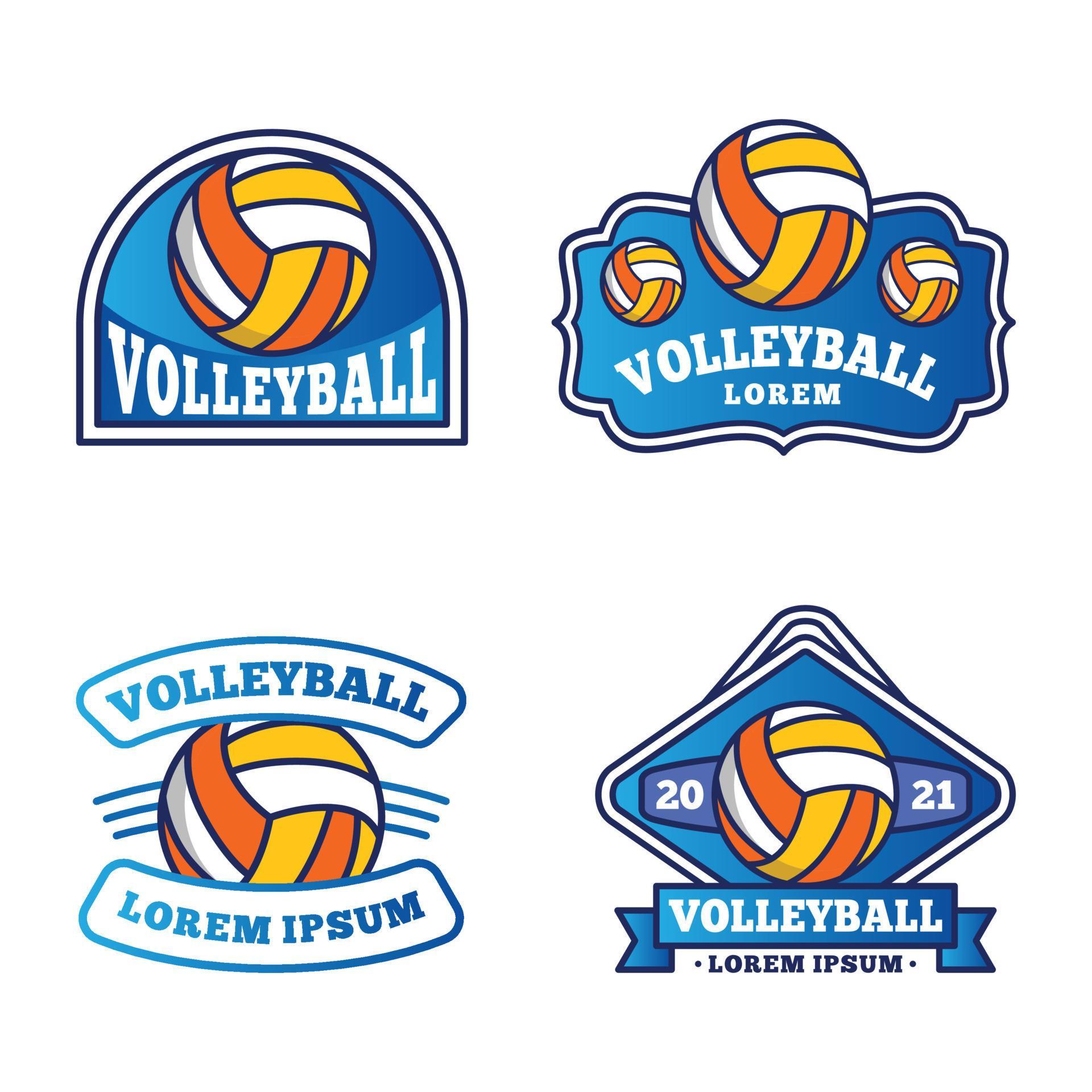 volleyball logo, emblem set collections, designs templates1 7033558 ...