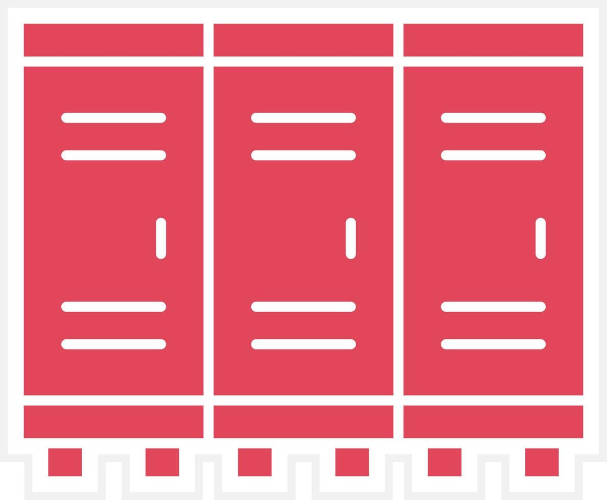 Lockers Icon Style vector