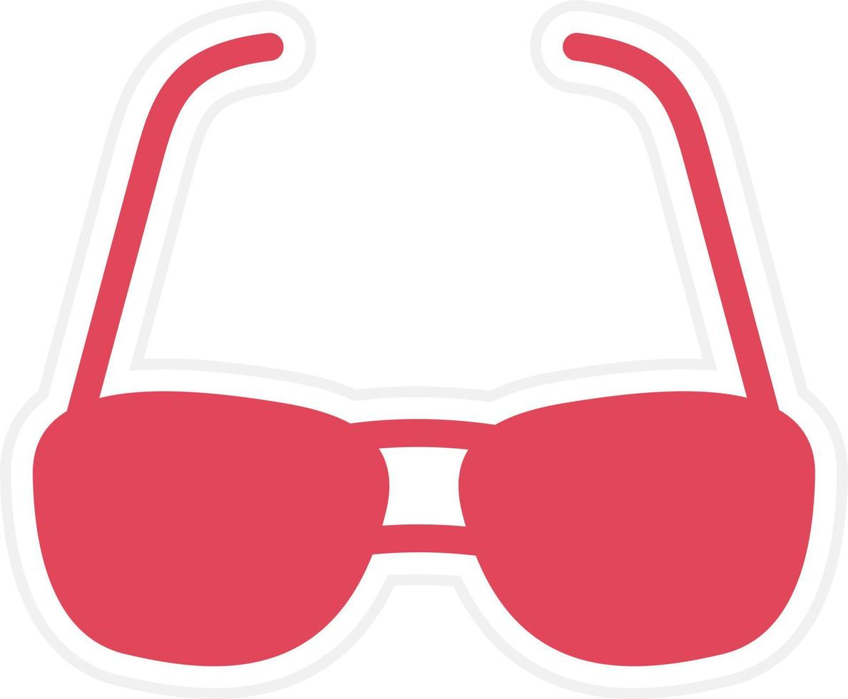 estilo de icono de gafas vector