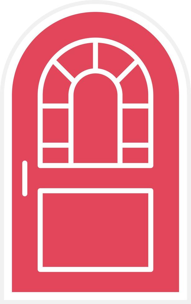 estilo de icono de puerta vector