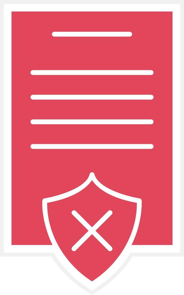 Rejected Icon Style vector