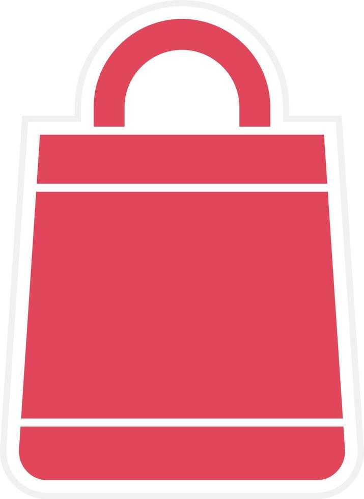 Shopping Bag Icon Style vector