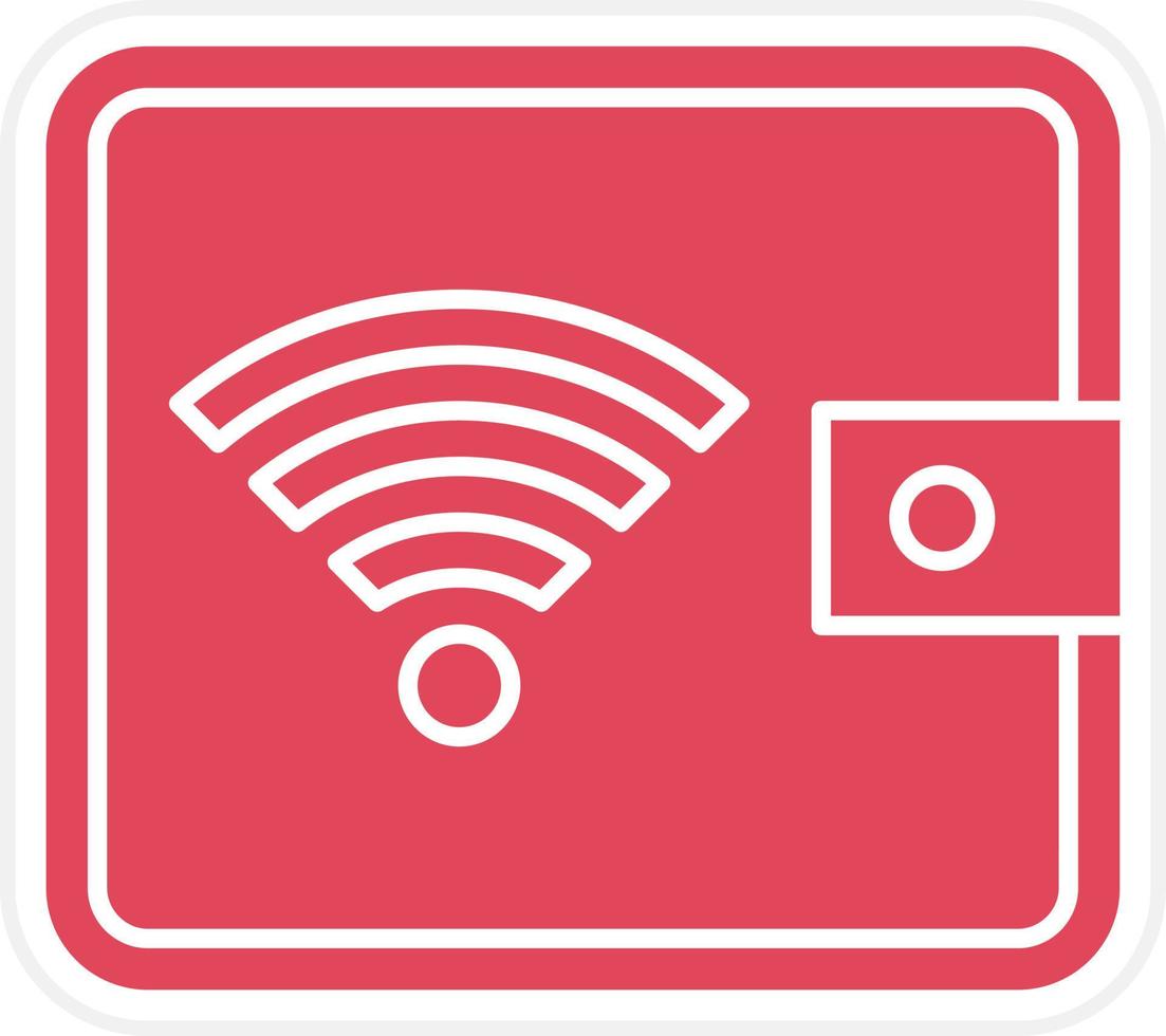Digital Wallet Icon Style vector