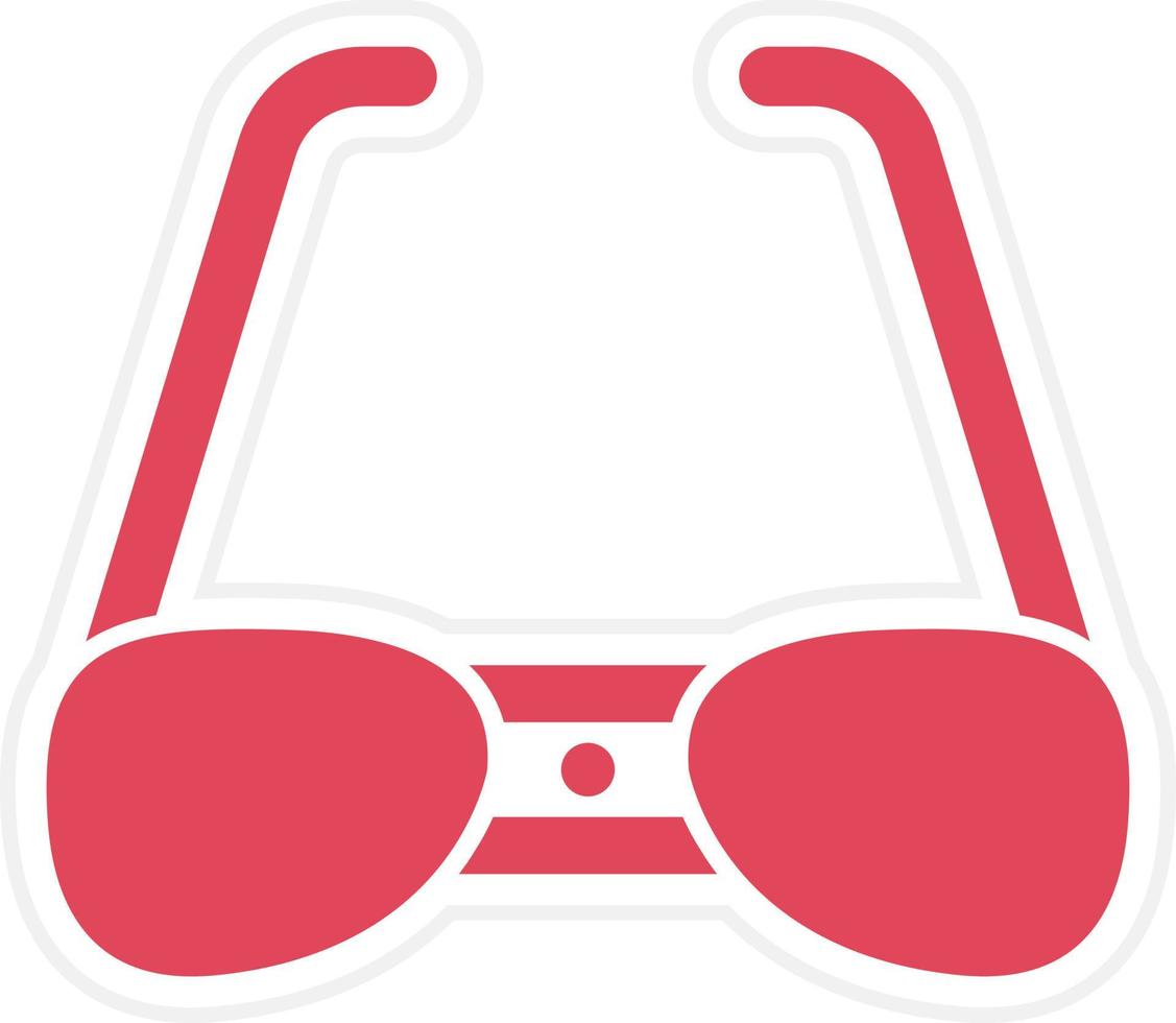 estilo de icono de gafas inteligentes vector