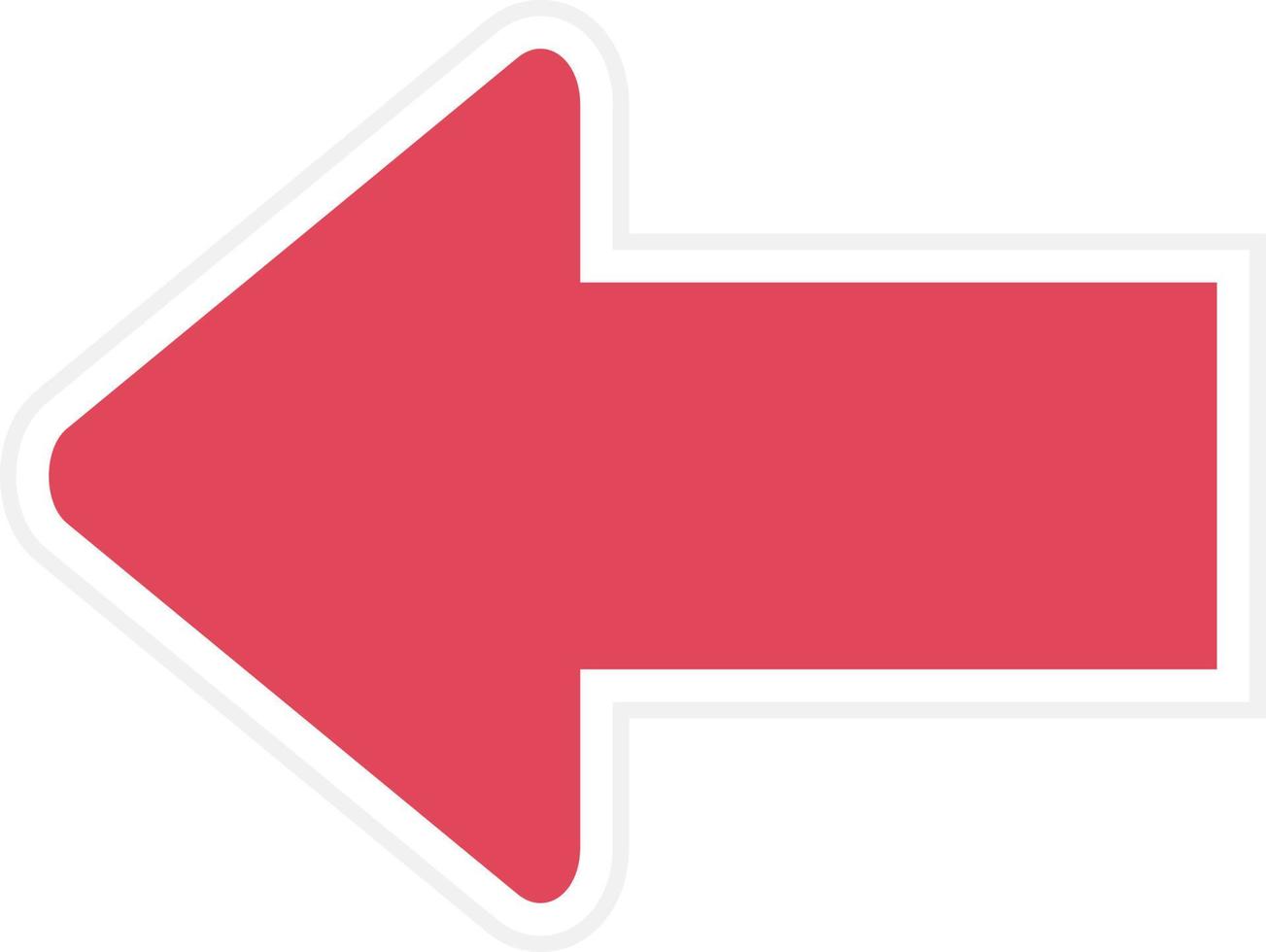 Left Arrow Icon Style vector