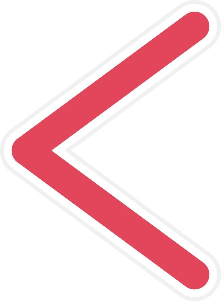 Left Chevron Icon Style vector