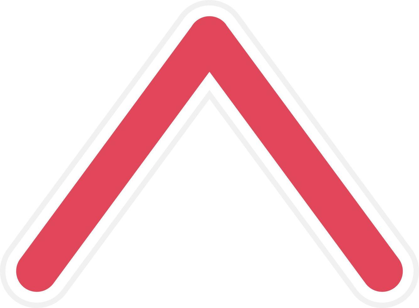 Up Chevron Icon Style vector