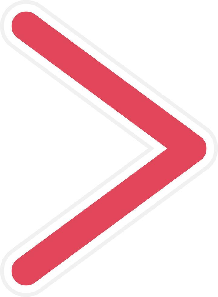 Right Chevron Icon Style vector