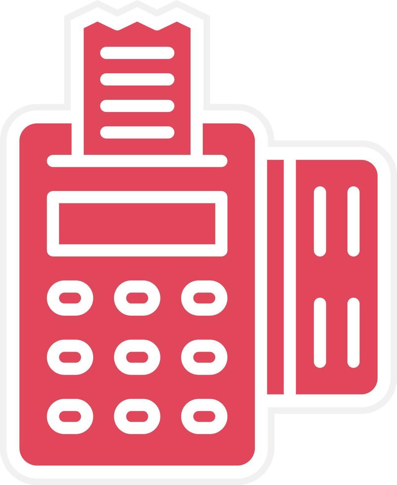 Pos Terminal Icon Style vector