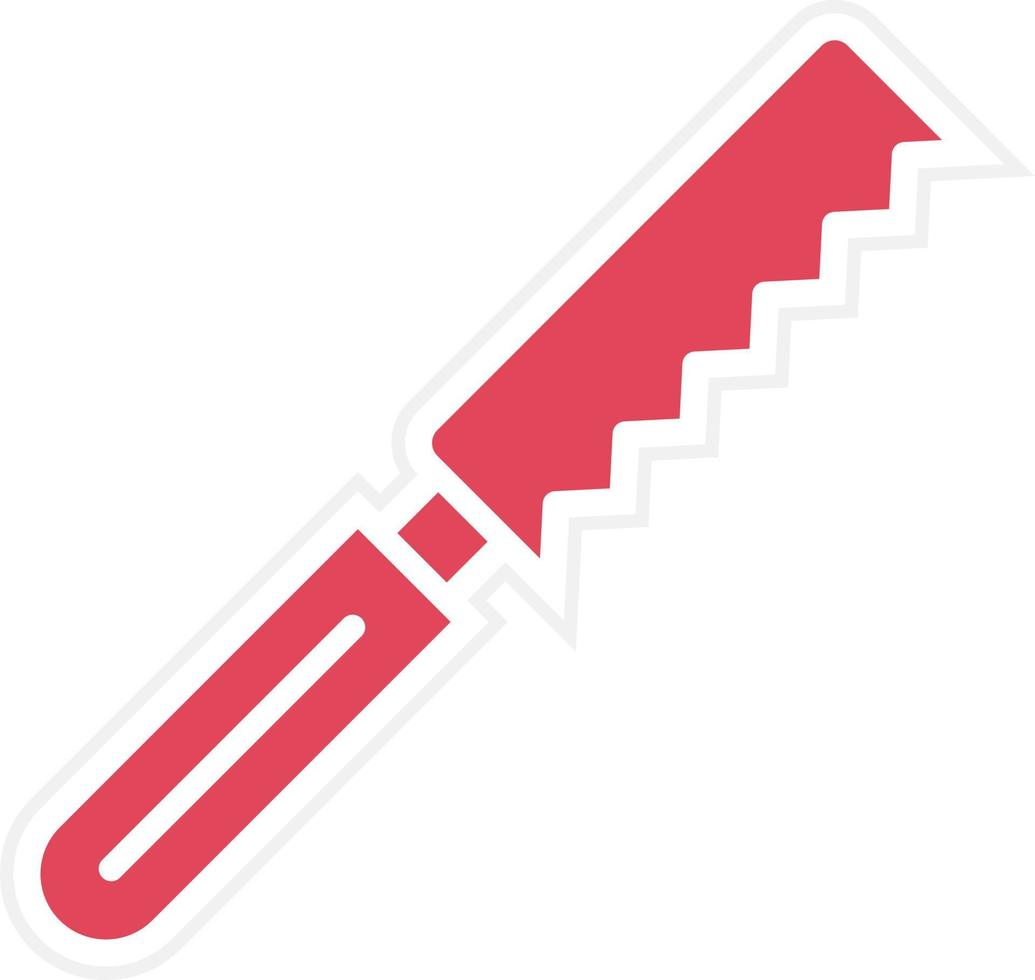 Bread Knife Icon Style vector