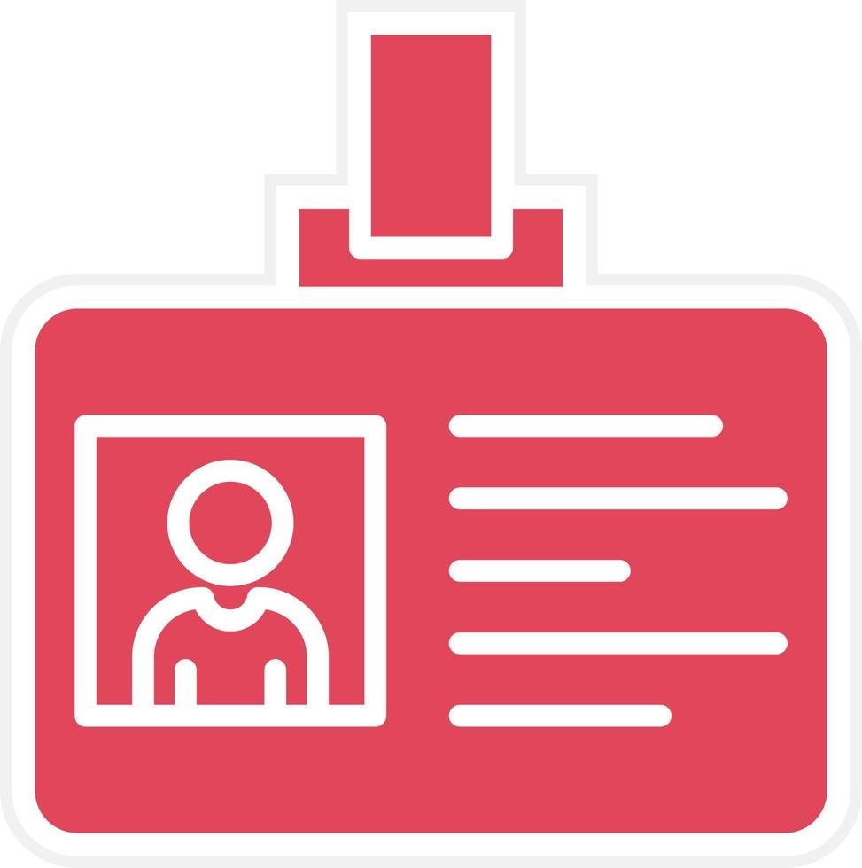 Id Card Icon Style vector