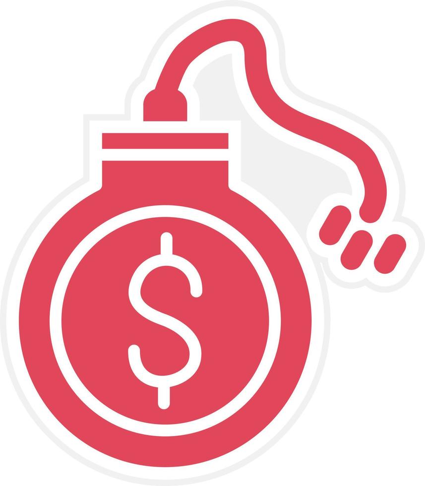 Debt Icon Style vector