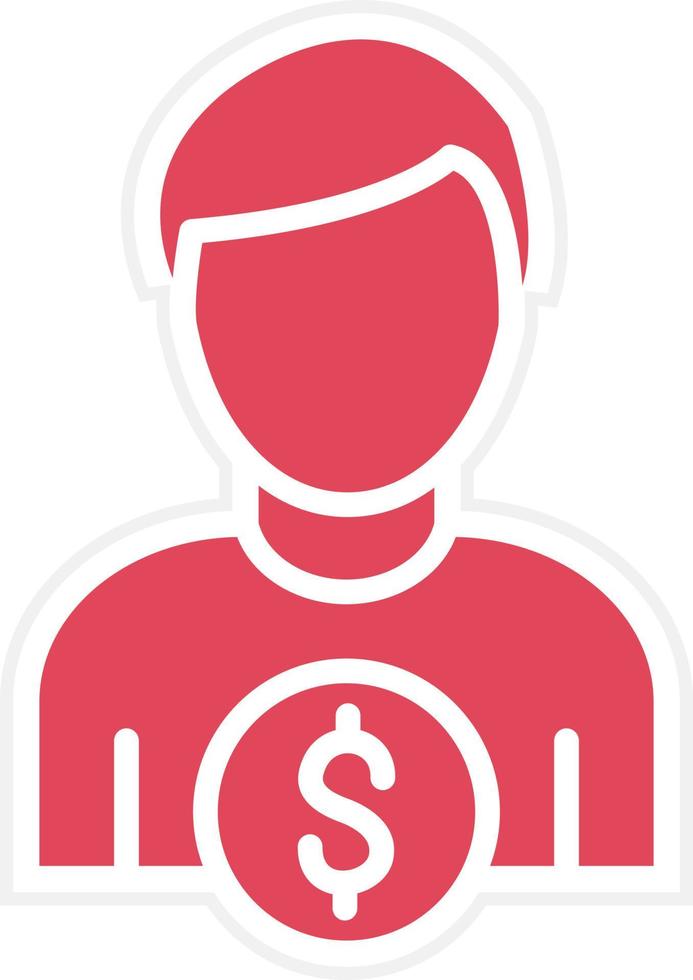 Accountant Icon Style vector