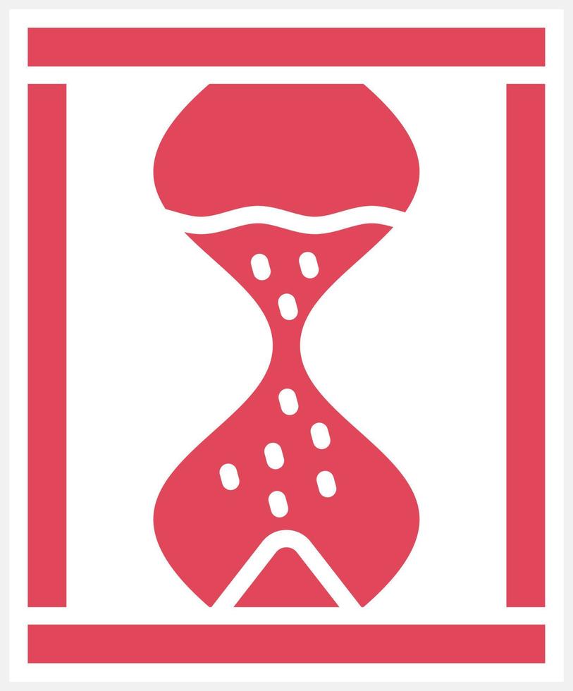 Sand Clock Icon Style vector