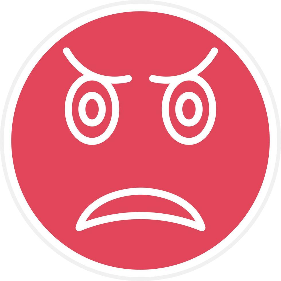 Upset Icon Style vector