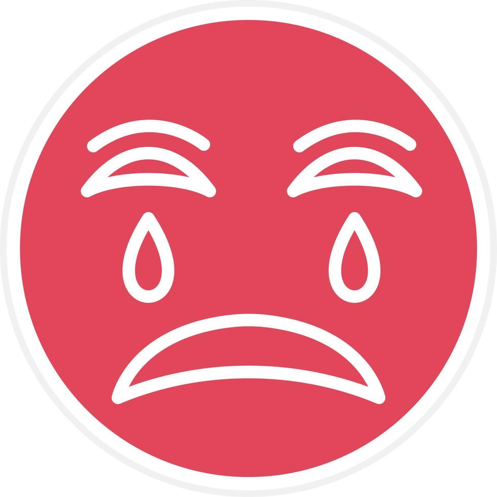 Crying Icon Style vector