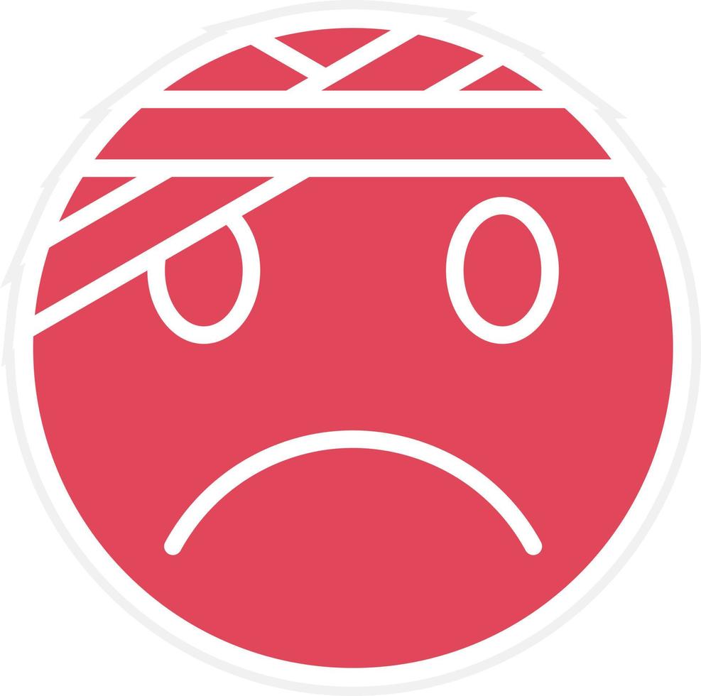 Injured Icon Style vector