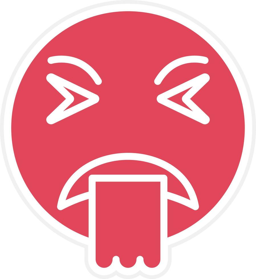 Puke Icon Style vector